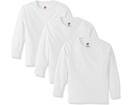 Детская футболка Hanes с длинным рукавом без бирки 3 штуки