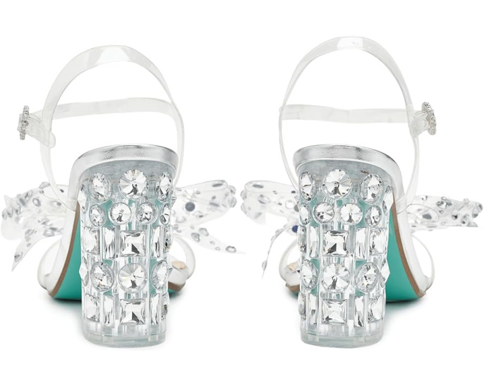 Босоножки на каблуке Pratt от Blue by Betsey Johnson с бантом и стразами