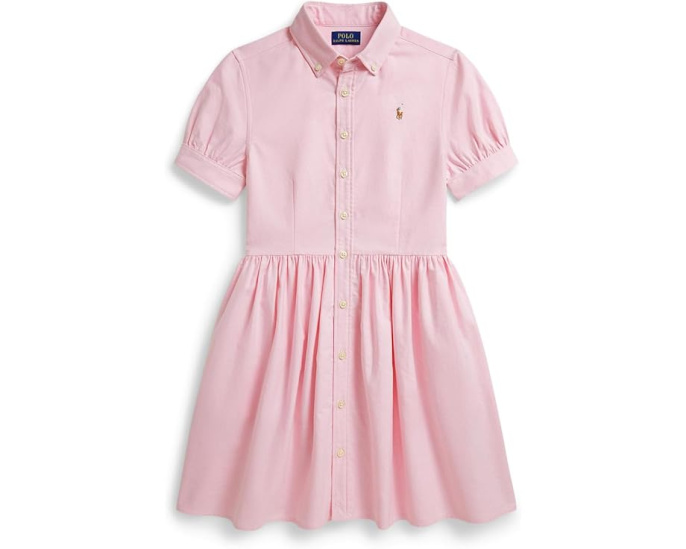 Платье-рубашка из хлопкового оксфорда для детей постарше Polo Ralph Lauren Kids
