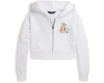 Детский худи Polo Bear Terry Boxy Full Zip Hoodie от Polo Ralph Lauren в белом цвете