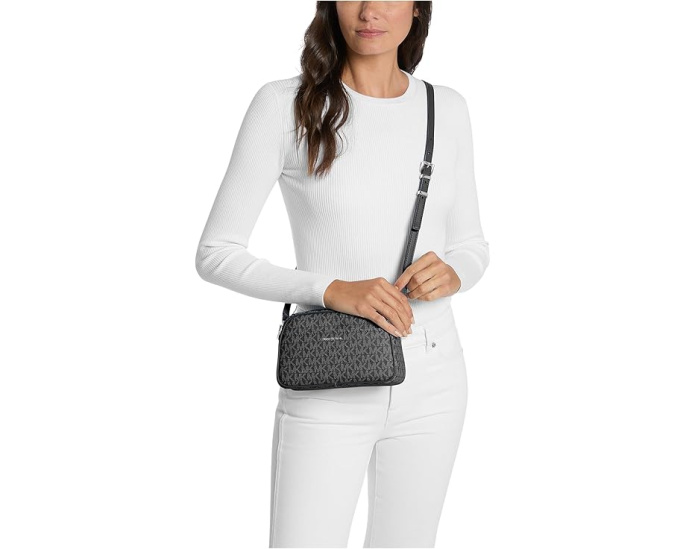 Маленькая кросбоди сумка MICHAEL Michael Kors Jet Set из гладкой кожи