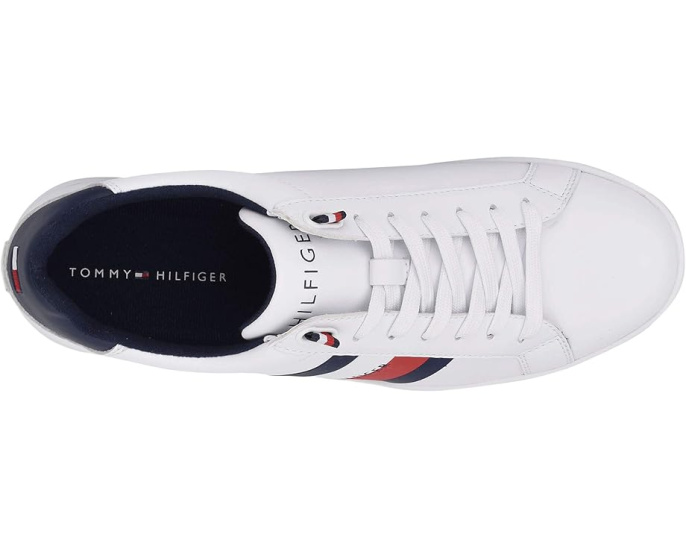 Tommy Hilfiger Lectern белые кроссовки на шнуровке с круглым носком
