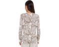 Свитер Lauren Ralph Lauren Petite Paisley Cotton-Modal с узором пейсли