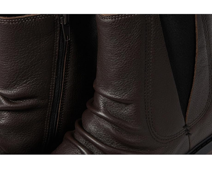 Ботинки Clarks Hearth Rose из кожи с эффектом смятия и высотой до икры