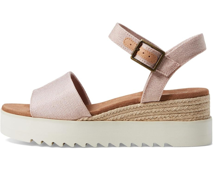 Сандалии TOMS Diana на платформе с регулируемым ремешком и стелькой OrthoLite