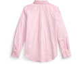 Рубашка Polo Ralph Lauren Kids в клетку из хлопкового поплина с эластичностью