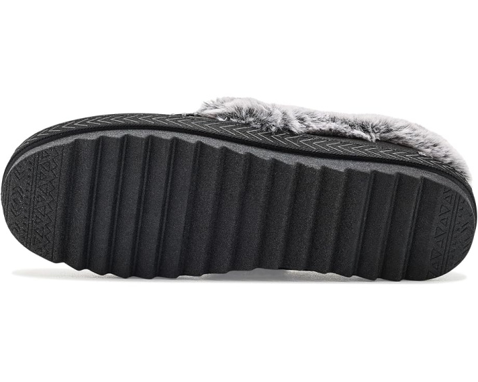 BOBS Cozy Kiss Scuff с меховым воротником и стелькой Memory Foam
