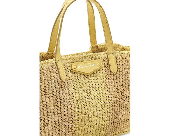 Мини-сумка Tote Rebecca Minkoff из соломки