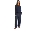 Органические хлопковые прямые брюки Indigo Knit от Eileen Fisher