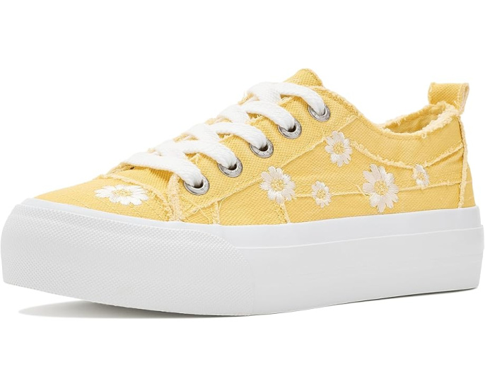 Кроссовки Blowfish Malibu Sadie-Sun 8 на платформе с вышитыми маргаритками