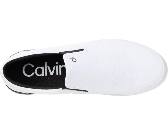 Слипоны Calvin Klein Ryor с текстильным верхом и контрастной подошвой