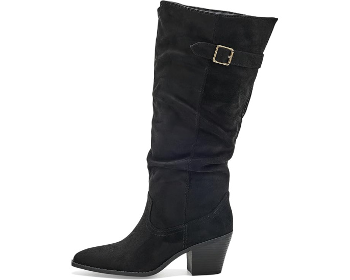 Сапоги Journee Collection Kaleah с широкой икрой черные