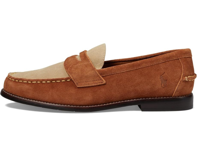 Лоферы Polo Ralph Lauren Alston Penny из кожи с ремешком