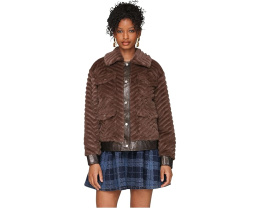 Куртка Faux Fur Trucket с отделкой под кожу от Avec Les Filles