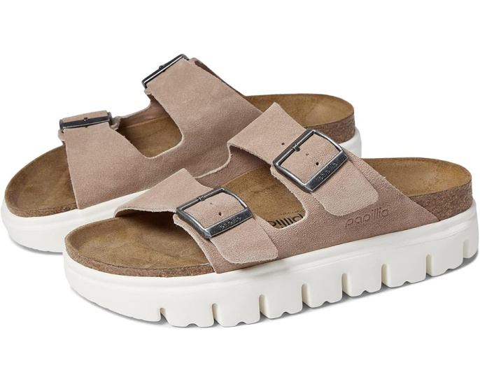 Birkenstock Arizona с массивной платформой на контурной стельке