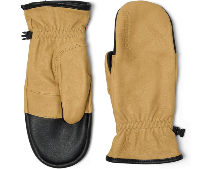 Утепленные варежки Smartwool Ridgeway Lined с кожаным верхом и сенсорным экраном