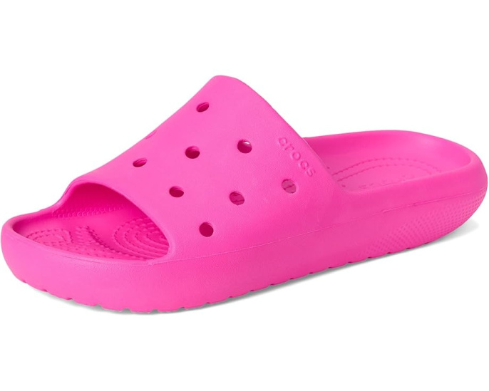 Веганские шлепанцы Crocs Classic Slide V2 для детей с дышащим верхом