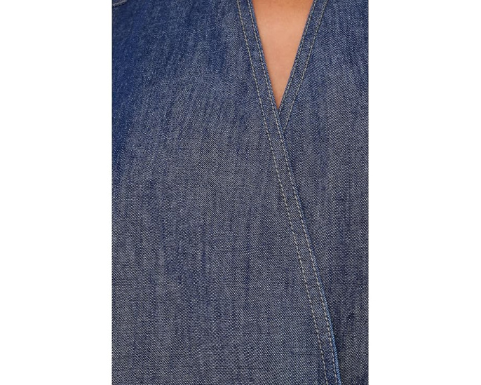 Куртка Eileen Fisher Lightweight Organic Cotton Denim Curved Front джинсовая