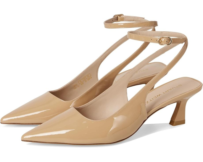 Stuart Weitzman Туфли Vinnie 50 на тонком каблуке с ремешком на щиколотке