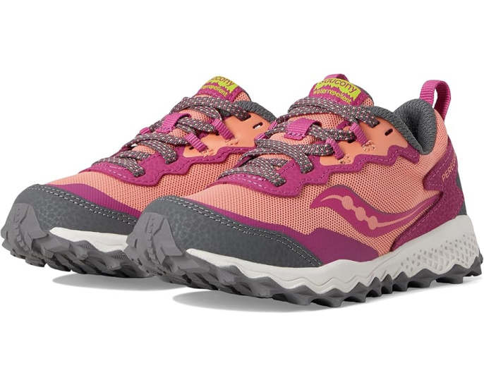 Детские кроссовки Saucony Peregrine Shield KDZ с влагоотталкивающим верхом