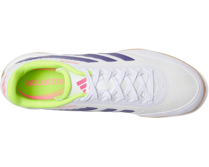 Бутсы для мини-футбола Predator League Adidas белые и фиолетовые