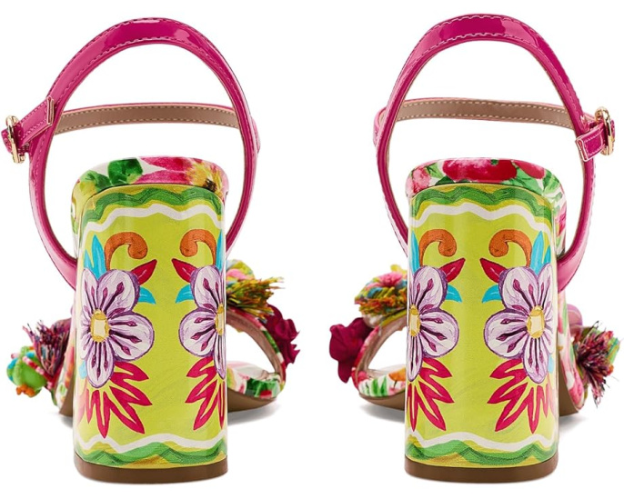 Сандалии Masen на каблуке от Blue by Betsey Johnson с цветочным декором