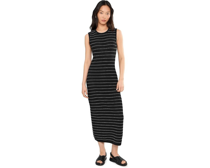 Varley трикотажное платье Beesley Stitch Knit Midi