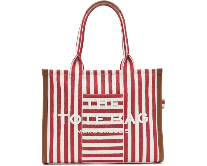 Большая сумка-тоут Marc Jacobs из полосатого холста
