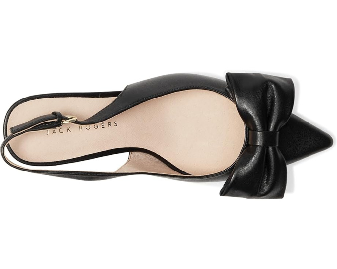 Jack Rogers Туфли Maclean Bow Sling на шпильке с бантом и металлическим эффектом