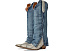 Кожаные ботинки Dingo Shabby Leather Boot с принтом под кожу рептилии