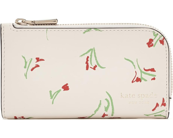 Бифолд кошелек Devin Vibrant Buds Small от Kate Spade New York с принтом цветов