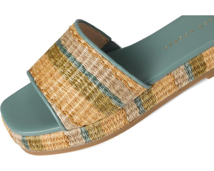 Сандалии Jack Rogers Bay Flatform на платформе с верхом из кожи и подошвой из резины