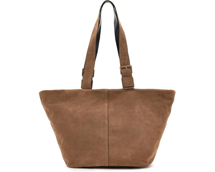 Сумка AllSaints Alba Suede Zip Tote из замши с молнией