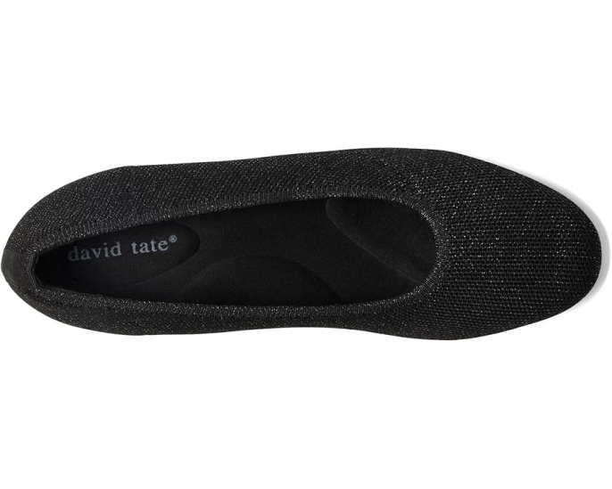 Балетки David Tate Runway с блочным каблуком и стрейч верхом