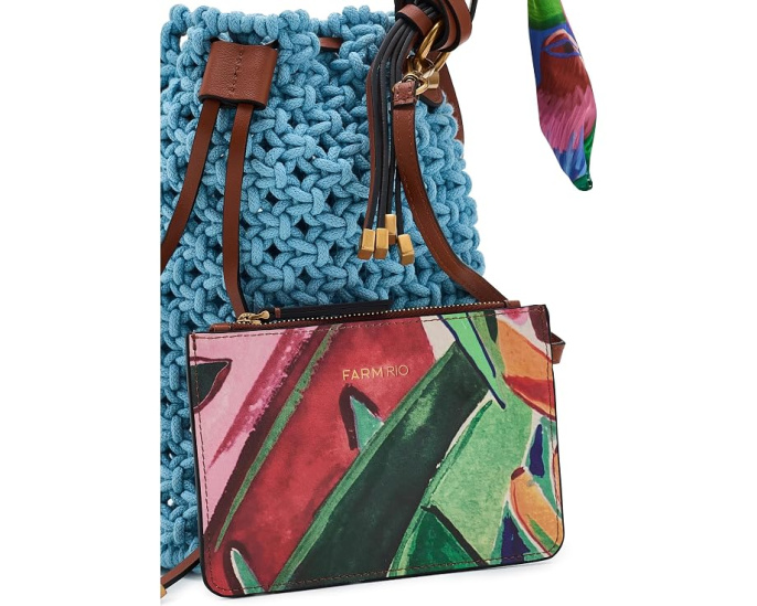 Сумка с макраме Macrame shoulder bag FARM Rio