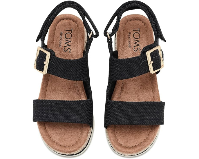 Детские сандалии TOMS Giana на платформе с клиновидным каблуком