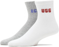 Набор носков Quinlin Logo Quarter 2 Pack от UGG с переработанными материалами