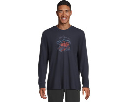 Футболка Smartwool Snowcat Graphic Long Sleeve с длинным рукавом и принтом
