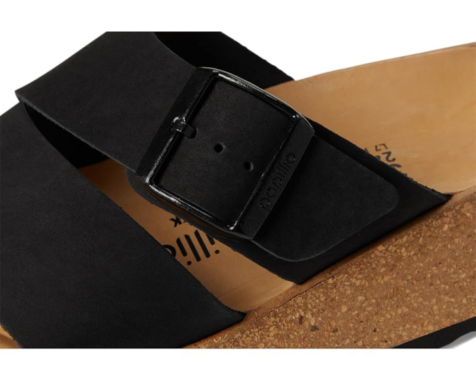 Сандалии Birkenstock Almina Platform из нубука на пробковой стельке