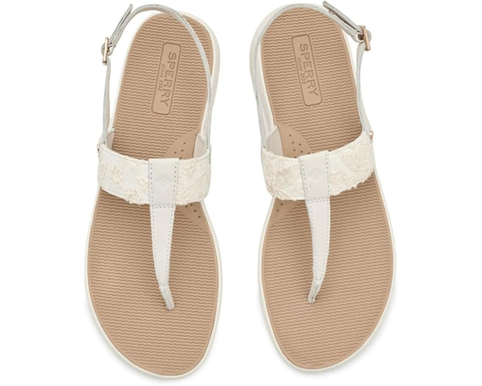 Сандалии Sperry Sun Fish с регулируемым ремешком из кожи