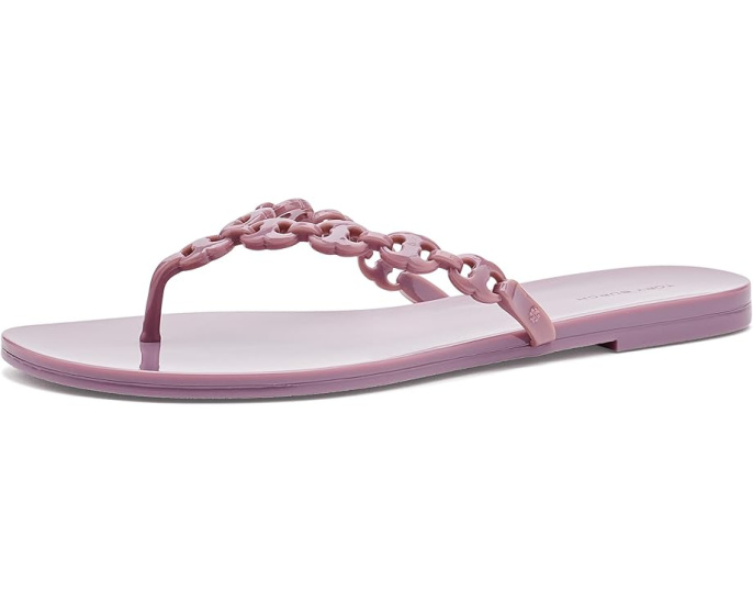 Сланцы Gemini Link Jelly от Tory Burch с ремешком-цепочкой