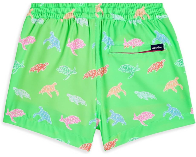 Плавки Chubbies Kids The Turtally Awesomes с черепашками на подкладке (для детей)