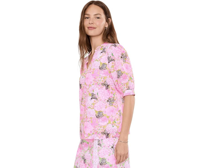 Lilly Pulitzer топ Brinelle с разноцветным цветочным принтом