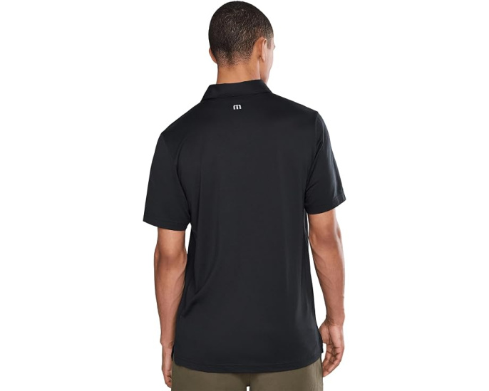 Пиковая рубашка Featherweight Cheststripe TravisMathew с горизонтальной полосой