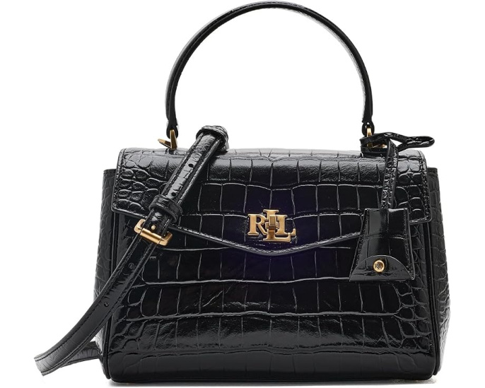 Сумка Lauren Ralph Lauren Croc-Embossed Small Farrah Soft Satchel