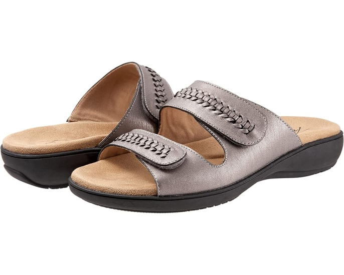 Сандалии Trotters Ruthie Woven на танкетке с регулируемой липучкой