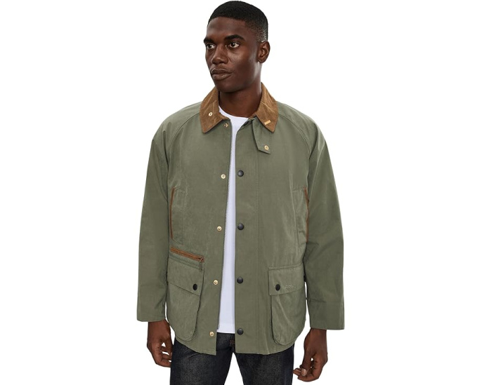 Куртка Bedale Casual с карманами и клетчатой кокеткой Barbour