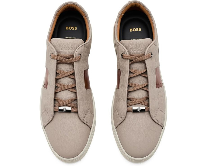 Кроссовки BOSS Gary Two Tone Leather из кожи