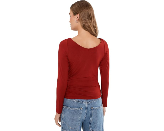 Free People топ Modal Wrap Layering с запахом