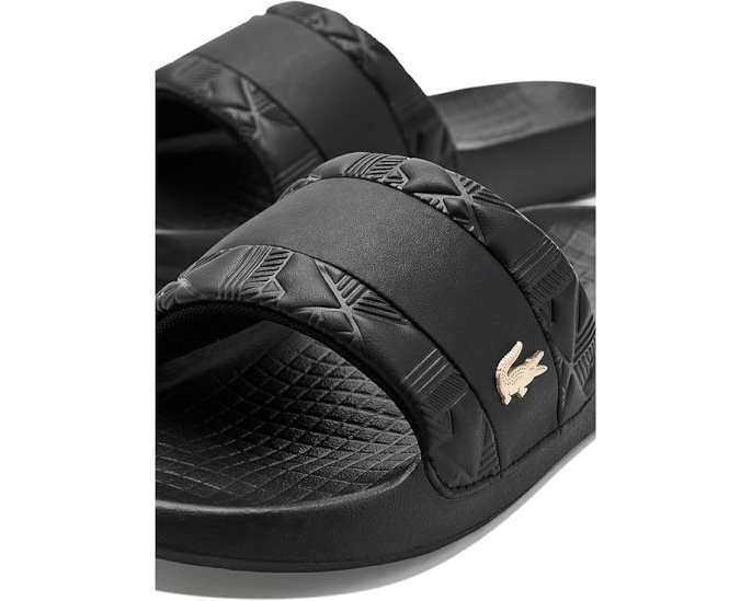 Вьетнамки Lacoste Hybrid Serve Slides с монограммой